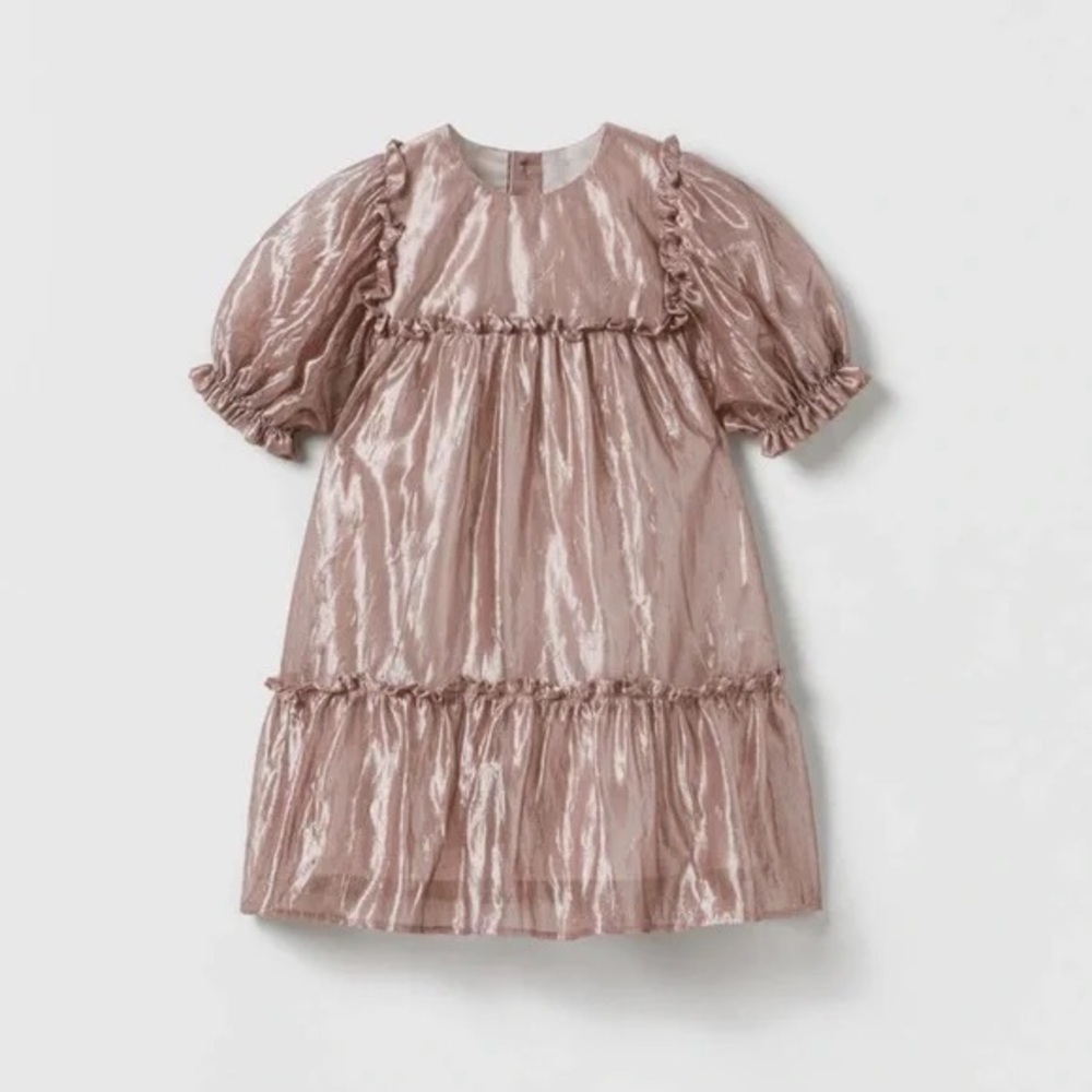 Zara shimmery girls dress 18-24m